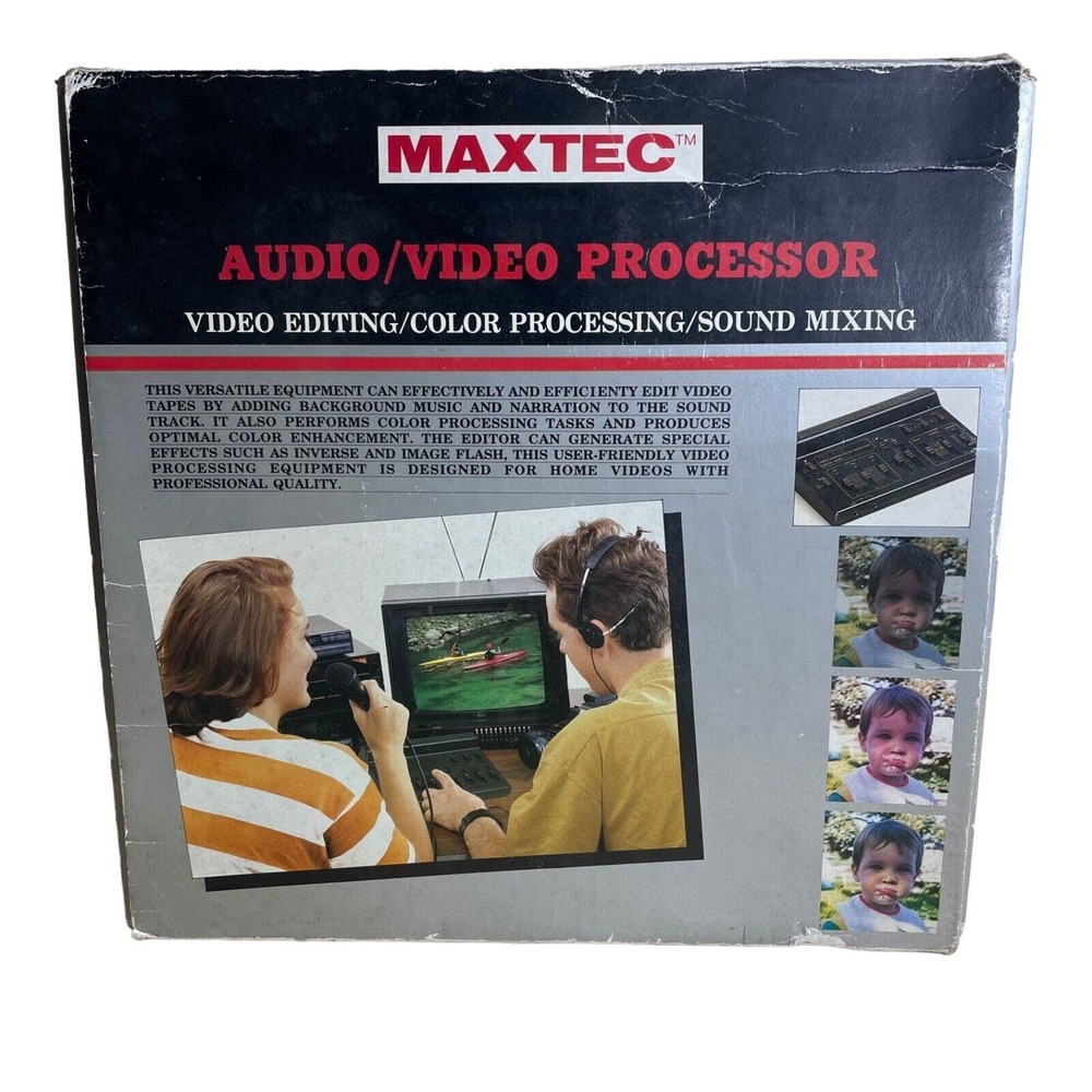 VINTAGE‎ MAXTEC AUDIO/VIDEO PROCESSOR MODEL MVP-3080 (OPEN BOX) Tested WORKS!!!